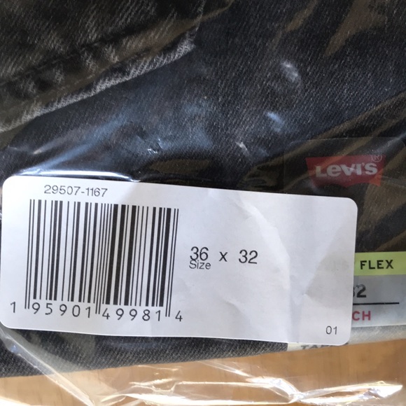 Levi 502 Jeans 36x32 Black - Picture 5 of 9